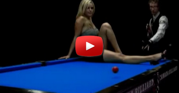 Conseguirias jogar snooker assim?