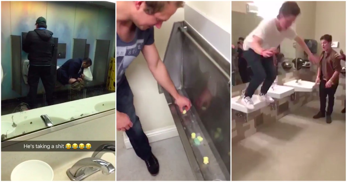 O que fazem os homens na casa de banho? Este vídeo explica!