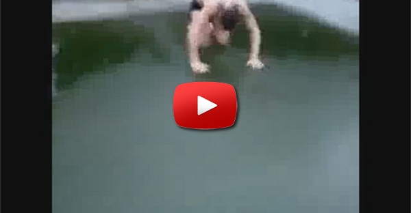 Mergulho em piscina de gelo