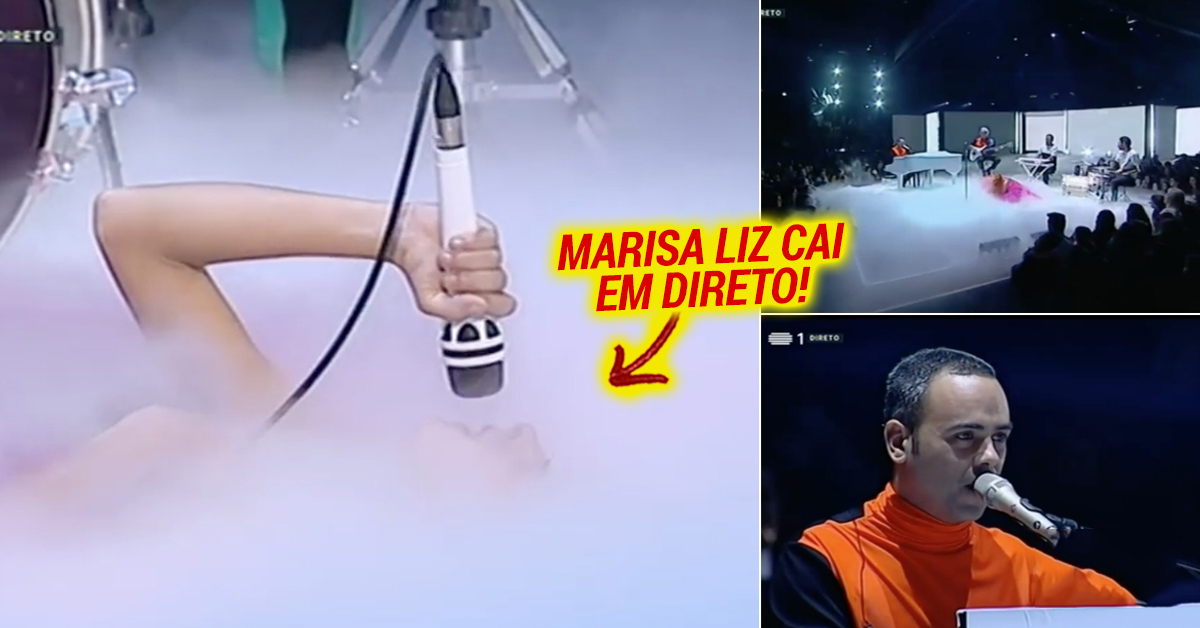 Marisa Liz caiu no palco da final do The Voice Portugal em direto
