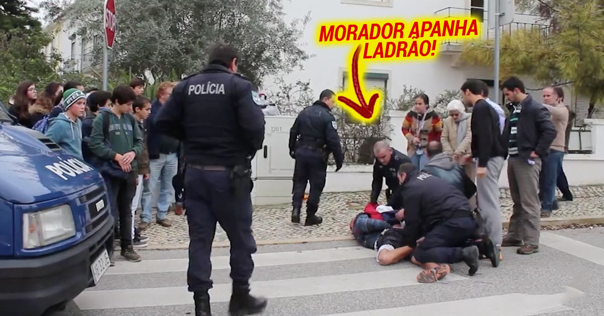 Morador corajoso de Santarém detém ladrão e entrega-o à PSP