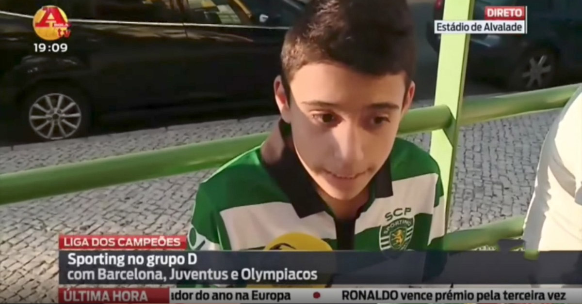 Miúdo sportinguista dá SHOW durante entrevista