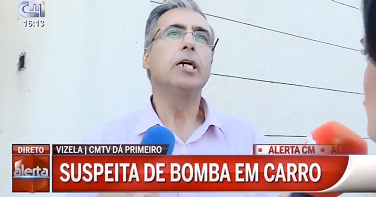 Pensou que tinha uma bomba no carro e causou o pânico em Vizela