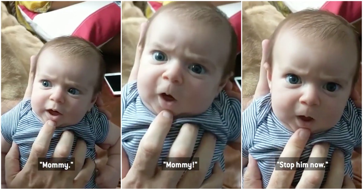 Bebé não gosta nada que o pai faça esta brincadeira