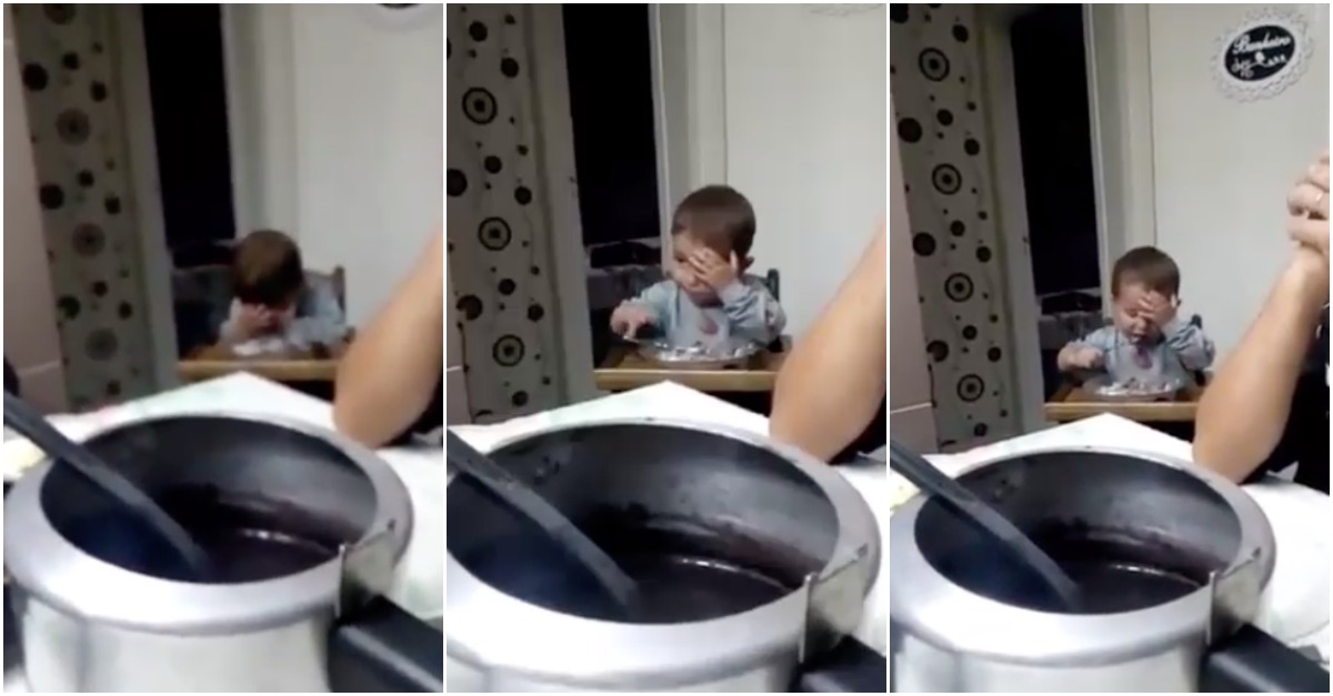 Quando a fome é muita e ainda tens a oração antes da refeição... HILARIANTE!