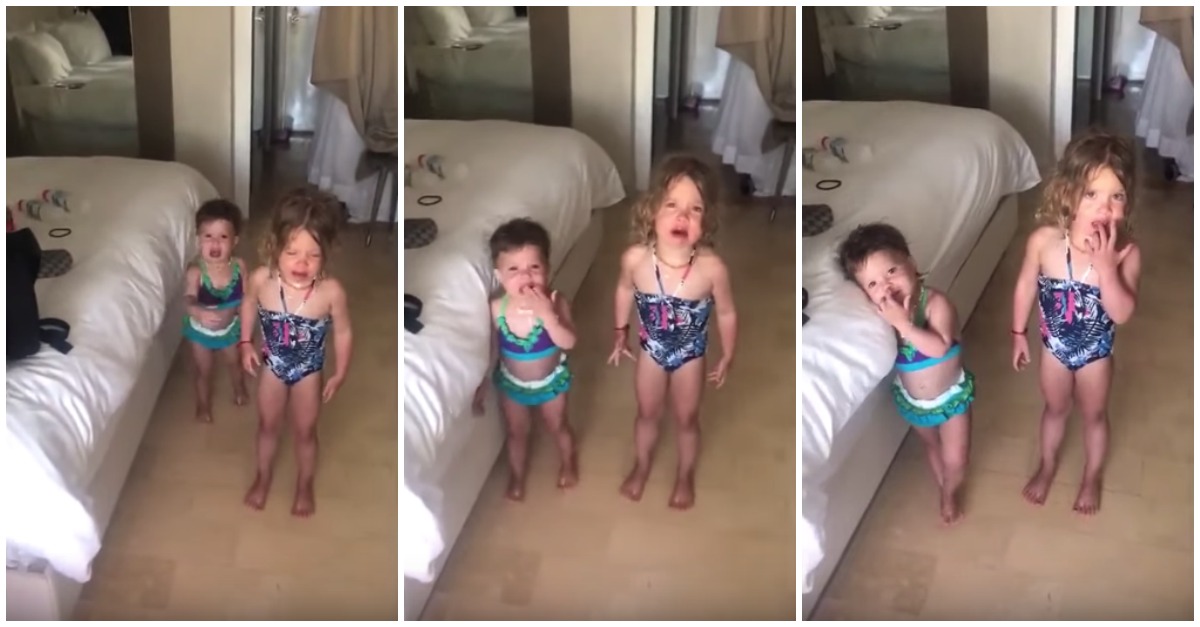 Pai descobre como fazer as filhas pararem de chorar num instante