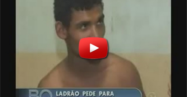Ladrão pego por morador