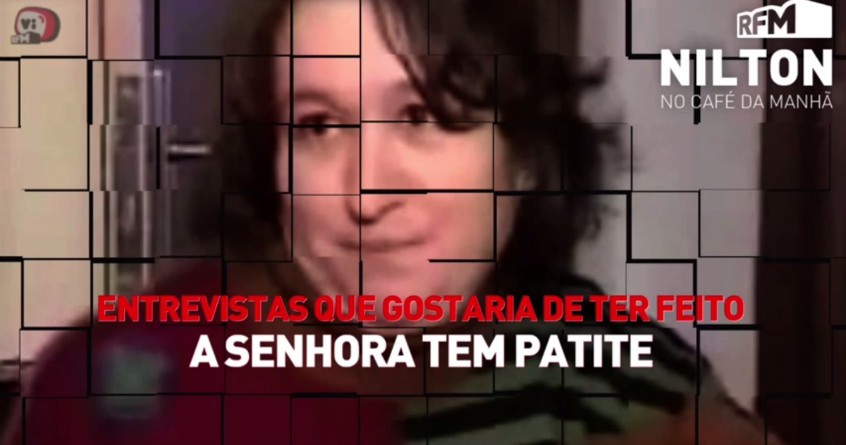 Nilton faz entrevista à senhora que fez análises e tinha uma patite