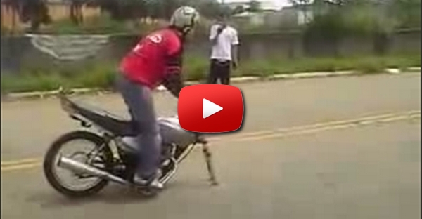 Graçinha na moto