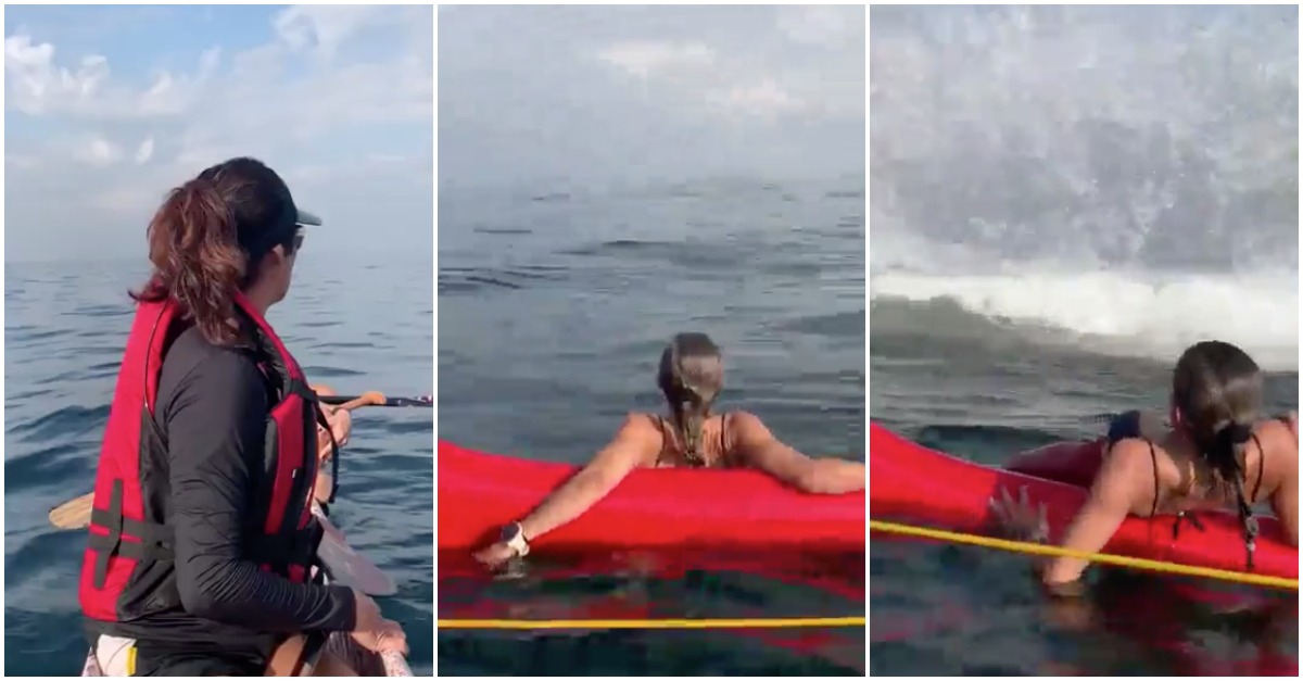 Banhistas nunca mais vão esquecer este passeio de canoa no Rio de Janeiro... SURPRESA!