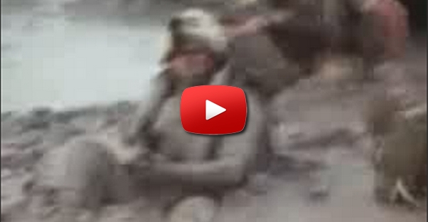 Militares caíram na areia movediças