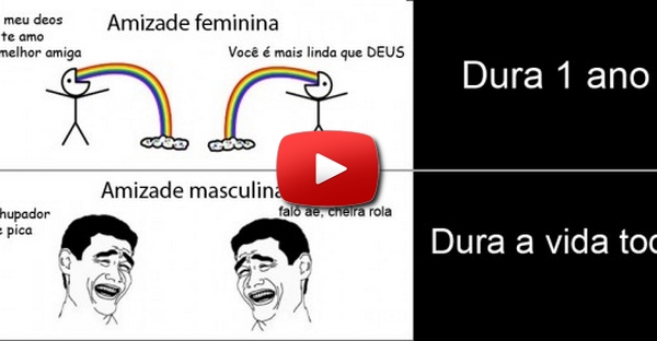 A diferença entre a amizade feminina e a amizade masculina – Será isto verdade?