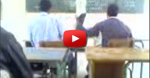 Apanhou na aula