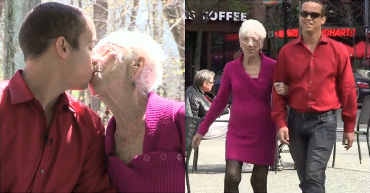 Tem 31 anos e namora com uma mulher de 91... o amor não escolhe idades