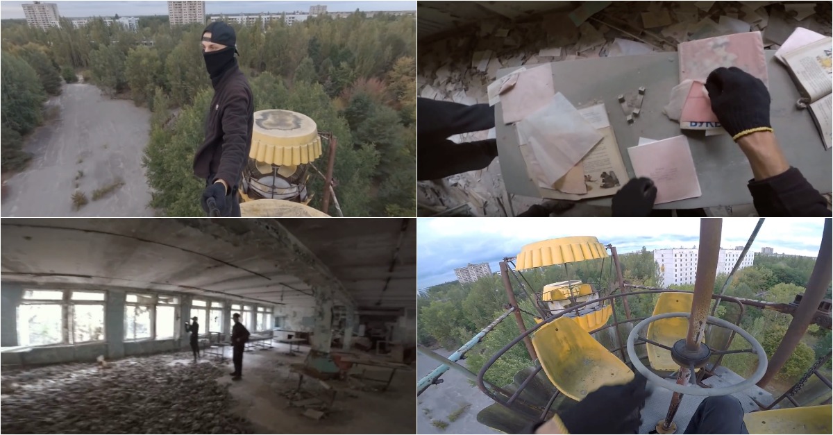 Jovens infiltraram-se na zona de exclusão de Chernobyl e filmaram tudo