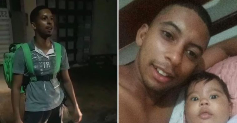 Este homem faz entregas do Uber Eats a pé para alimentar a família